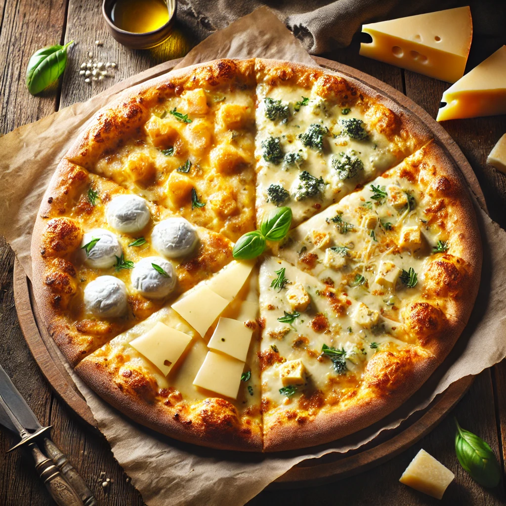 Recept za Pizza sa Četiri Vrste Sira